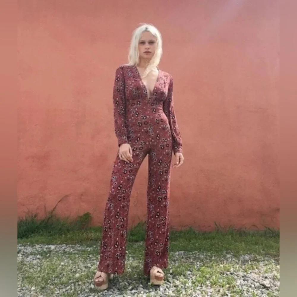 FREE PEOPLE | Some Like It Hot Jumpsuit size 8 - Picture 3 of 8